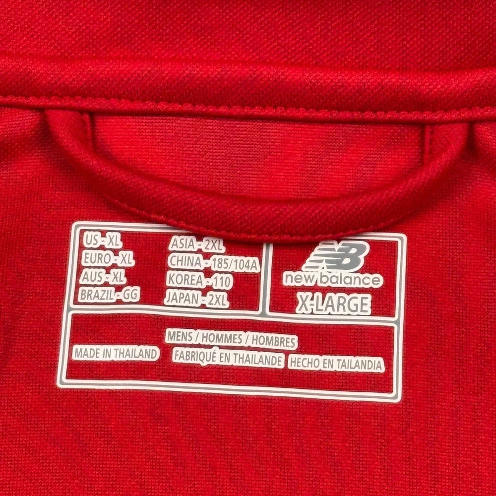 New Balance Jacket Kids Boys XL Red Knit Training Track Full Zip Athletic‎ NWT